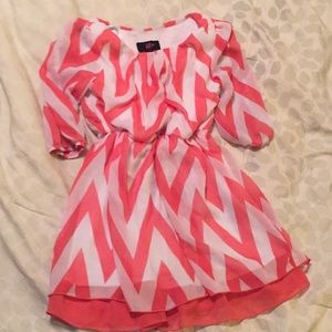 iZ Byer Girl Chevron Pattern Top Size 7
